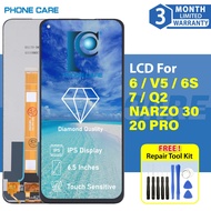 COMPATIBLE FOR REALME 6 6S REALME 7 4G 5G RMX2111 REALME 7I REALME V5 C17 Q2 NARZO 20 PRO LCD TOUCH 