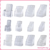 [HomyldfMY] Acrylic Brochure Holder, Flyer Holder, Rack, Countertop Organizer, Brochure Holder for B
