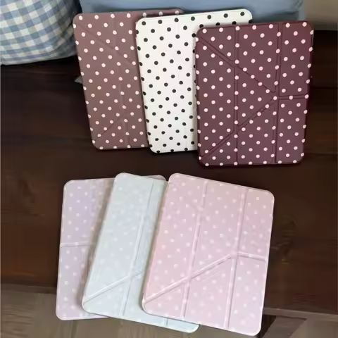 Korean INS Polka Dots Tablet Case For iPad Pro 11inch 2018 2024 iPad Pro 12.9inch 2018 Air 6 7 Pro 1