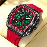 FOXBOX Digital Watch Waterproof Men Sport Stopwatch ​Alarm Clock Dual display Quartz Watch