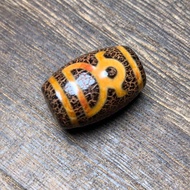 Tibetan Genuine Dzi Beads Premium Dzi Beads God of Wealth Dzi Beads Pendant Pulp Oily Horseshoe Patt