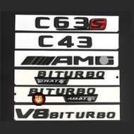 JBI PLUS Mercedes Benz AMG Logo AMG Emblem  C43 C63 C63s C CLASS TURBO 4MATIC+ BITURBO4MATIC+Logo