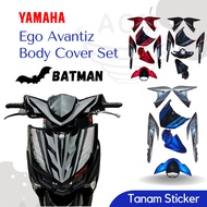 YAMAHA Ego Avantiz BATMAN Series Tanam Sticker Stripe Strike Full Body Cover Set Coverset Part Bat m