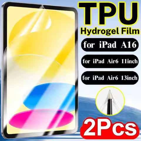 1-2Pcs for iPad Air6 11/13inch 2025 A16 Hydrogel Film Air 6th Anti-scratch Tablet Screen Protectors 