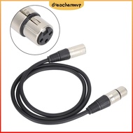 DIACHAMY Balanced Audio Cable, 1m/3.3ft 3Pin XLR Male to 3Pin XLR Female Microphone Cable, Durable M