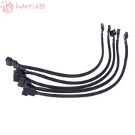 HARRIETT Professional 4 PIN Power Cables Mainboard Adapter PWM Extension Cable Fan Extension Cable Cooling System 1pc Male To Female CPU Fan Wire 4P 3P 3 Pin Cable for Computer Fan