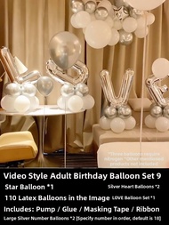 QIANHUAJIAN | Happy Surprise Party Background Wall Balloons 18th Birthday Decorations