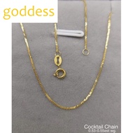 18K Saudi gold Pawnable foxtail chain necklace