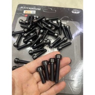 (Does not fade) 8mm cylindrical black PVD titanium screws (8li20 cylinder, 8li25 cylinder, 8li30 cyl