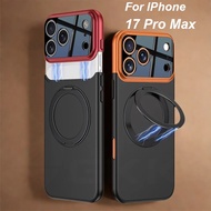 Magnetic Ring Holder Charge Case For IPhone 17 Pro Max Armor Shockproof Matte Plastic Phone Cover 17