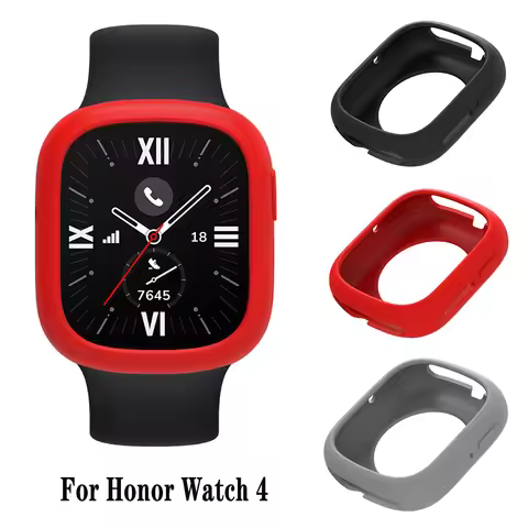Soft Silicone Bumper For Honor Watch 4 Smart Watch Protective Case Protector Sleeve For Huawei Honor