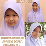 TUDUNG SEKOLAH AWNING SCUBA/TUDUNG SEKOLAH SCUBA