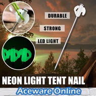 LED Tent Peg Camping Pegs Tent Nail Camping Nail Ground Nail Camping Tent Nail Tent Pegs Paku Khemah