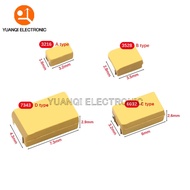 10pcs A B C D Type Tantalum Capacitor 100UF 0.22UF 1UF 4.7UF 10UF 22UF 33UF 47UF 220UF 330UF 470UF 6