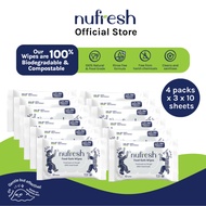 NUFRESH FOOD-SAFE WIPES 3 X 10S - (FSC MIX) FGFS-FNF4082 (4 packets)