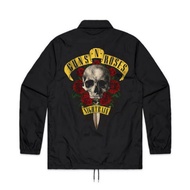 HITAM Guns N ROSES COACH Jacket - NIGHT RAIN WINDBREAKERS TASLAN COACH METAL BAND Parachute Jacket Men Women Black