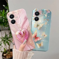 Vivo Y17s Y22 Y22s Y35 Y27s Y16 Y19 Y91c Y1s Y36 Y27 4g 5g Case - Bumper - L0ve Gem3rlap Motif - Sof