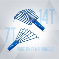 7T 14T Rake Grass Rake Iron Grass Claw Soil Grass Claw Oil Palm Harvesting Rake Iron Claw Coconut Mu