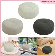 [Wishshopelxj] Round Floor Pillow Comfortable Meditation Cushion Floor Cushion Pad for Adults