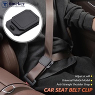 TIMEKEY Car Seat Belt Adjuster Clip Anti‑Strangle Shoulder Strap Positioner Safety Belt Triangle Lim