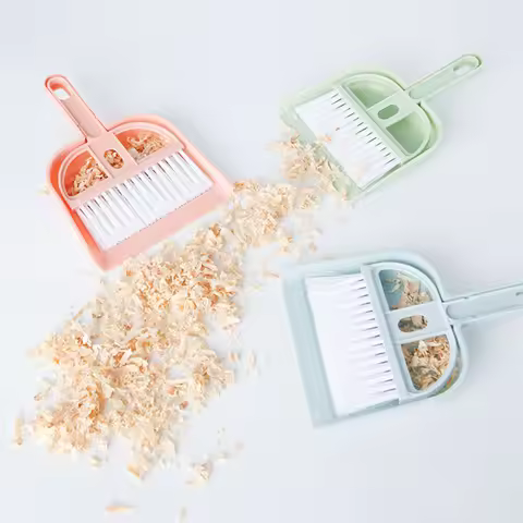 Guinea Pig Toilet Broom Accessories Cat Hamster Dustpan Small Broom Set Pet Professional Cleaning To