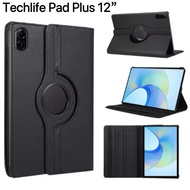 for Techlife Pad Neo 10.1 / Techlife Pad 10.36 / Techlife Pad Plus Tablet 360 Rotating Leather Case