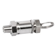 1/8" 1/4" BSP Male Thread 304 Stainless Steel Air Pressure Vent Valve Safety Release Valve Pressure