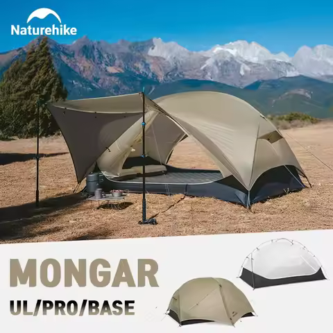 Naturehike Mongar 2 UL/PRO/Base Tent Camping 1-3 Person Tent Outdoor Travel 15D Waterproof Ultraligh