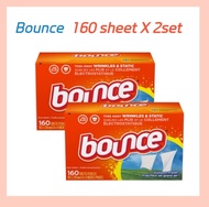 Bounce (160sheet x 2set ) Dryer Sheets Laundry Fabric Softener Outdoor Fresh Scent