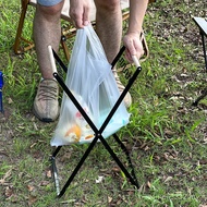 Plastic Bag Support Rack Hanger Garbage Rack Garbage Bag Camping Storage Barbecue Outdoor Garbage Ra