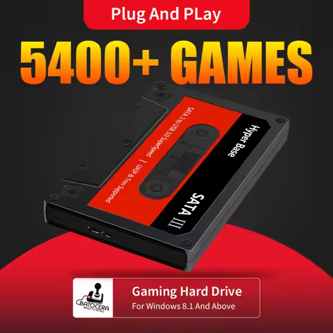 Batocera 500G/2T Portable Game HDD With 42000/52000 Games Retro Gaming Hard Disk For PS3/PS2/N64/MAM