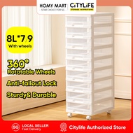 Citylife Cabinet 7-9 Tier Filing Cabinet with Wheels Drawer Cabinet Storage Cabinets Home Organizer