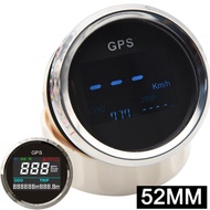 H Digital Mini 52mm GPS Speedometer Speed Gauge + GPS Antenna Speed Sensor Motorcycle Boat Odometer 