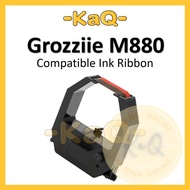 Grozziie M880 Compatible Ink Ribbon for Punch card Machine Office Attendance Unit Mesin M 880 black 