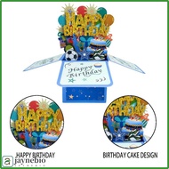 JAYNEBIO Happy Birthday Pop Up Card Pop Up Sweet Birthday Gift 3D Card Gift Greeting Card Girls