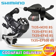 Sunshine Tourney TX35 Rd Rear Derailleur 6/7/8 Speed And 8 Speed Right Shifter Set