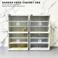 NANDOS 6-Tier Food Cabinet - Multipurpose Plastic Shelf - Food & Cosmetic Storage Medicine Holder - 