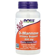 NOW Foods, D-Mannose, 500 mg, 60 Veg Capsules
