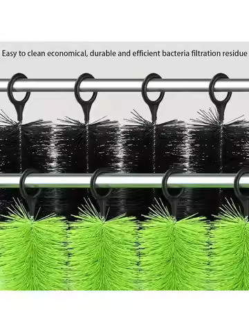Aquatic Pond Filtration Brush Spiral Arrangement Filter Material for Koi Fish Pond Highly Hydrophobi