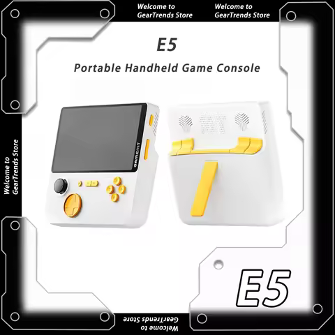 E5 GAMEMT Handheld Game Console 5000mah Power Bank 4K Screen Fast Charger 17W Built-in Games Support