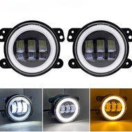 4inch（3.5inch）H4 led fog light 70W Amber Cree LED chip off -road driving fog DRL motorcycle fog lamp