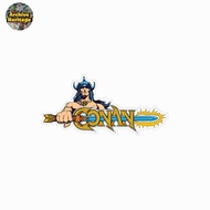 Conan The Barbarian 1984 classic action arcade sticker
