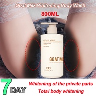 Whitening Body Wash Body Whitening Private Parts 800ML Goat Milk Nicotinamide Mild Clean Skin Moisturize Exfoliate