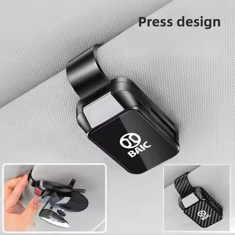 Car Sun Visor Carbon Glasses Sunglasses Clip Holder case Storage for BAIC BJ40 X55 PLUS X7 BJ60 X75 