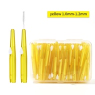 1-1.2mm straight sha 1-1.2mm straight sha 30Pcs/Box Toothpick Dental Interdental Brush 0.6-1.5Mm Cleaning Between Teeth Oral Care Orthodontic I Shape Tooth Floss