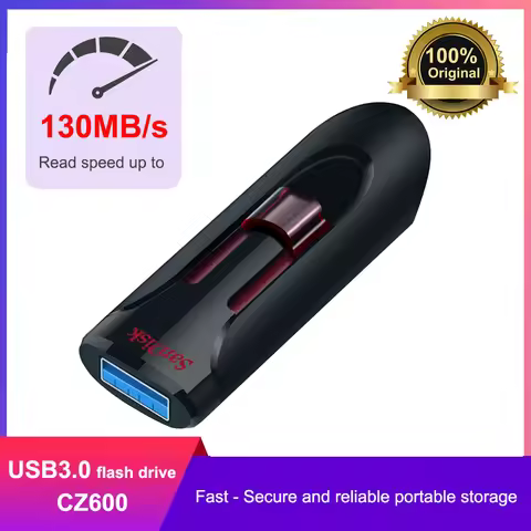 SanDisk Cruzer Glide 3.0 USB Flash Drive 16GB 32GB 64GB 128GB 256GB USB3.0 High Speed Pendrive Secur