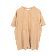 【二手】Burberry 短袖T卹，Logo刺繡，米色純棉T卹，男女通用，二手