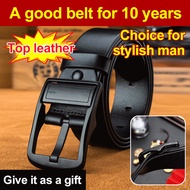 🚚24h Shipping🚚Pure Cowhide Leather Belt For Men Ergonomic Design Luxury Quality Business casual pin 