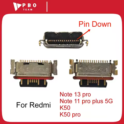 10/100pcs For Xiaomi Redmi Note 11 13 Pro Plus 4G 5G k50 k50 pro USB Type-C Charging Port Connector 