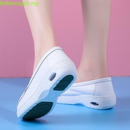 Kasut Jururawat Putih Nurse Slip Buckle Flat Shoes Nurse White Shoes